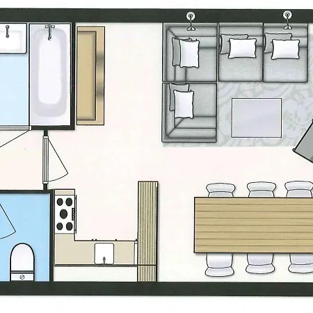 Duplex Renove 4 Pieces, 6 Pers., 2 Balcons, Casier A Skis, Menage Inclus - Fr-1-291-791 Apartment *